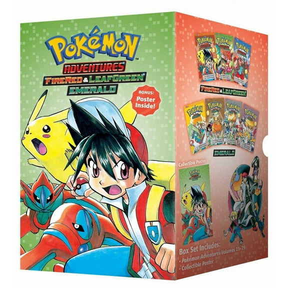 Pokémon Adventures FireRed and LeafGreen / Emerald Box Set: Includes Vols. 23-29 (Paperback)