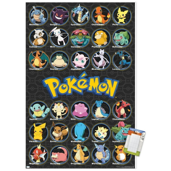 Pokémon - All Time Favorites Wall Poster, 22.375" x 34"