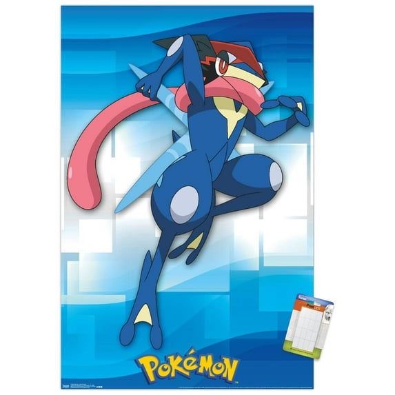 Pokémon - Ash-Greninja Wall Poster, 22.375" x 34"