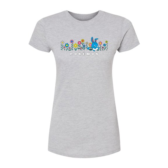 Pokémon - Azumarill Flowers - Juniors Fitted Graphic T-Shirt