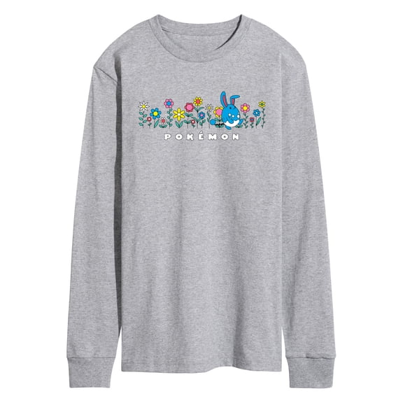Pokémon - Azumarill Flowers - Men's Long Sleeve Graphic T-Shirt