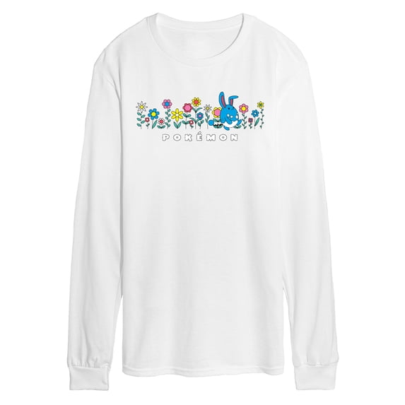 Pokémon - Azumarill Flowers - Men's Long Sleeve Graphic T-Shirt
