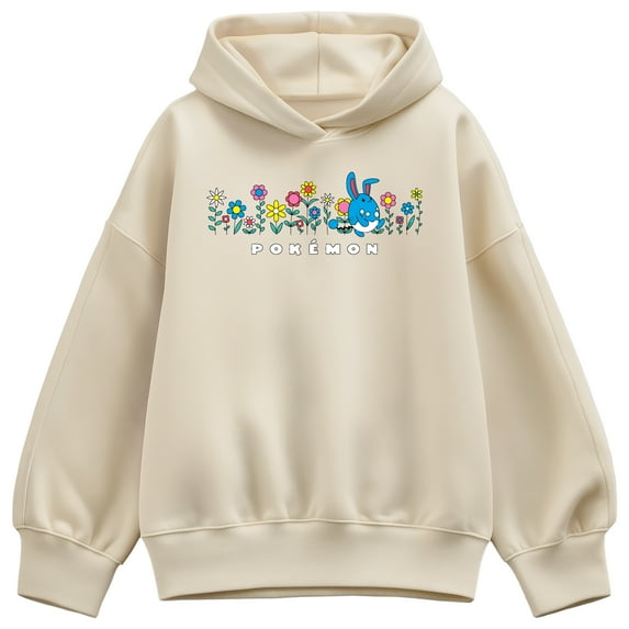 Pokémon - Azumarill Flowers - Women's Oversized Fleece Hoodie Sweatshirt
