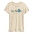 thumbnail image 1 of Pokémon - Azumarill Flowers - Women's Short Sleeve Graphic T-Shirt, 1 of 4