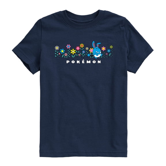 Pokémon - Azumarill Flowers - Youth Boys Short Sleeve Graphic T-Shirt