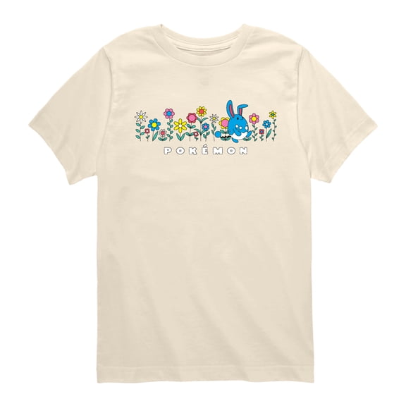 Pokémon - Azumarill Flowers - Youth Boys Short Sleeve Graphic T-Shirt