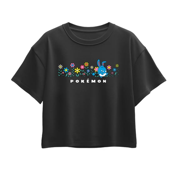 Pokémon - Azumarill Flowers - Youth Girls Boxy T-Shirt