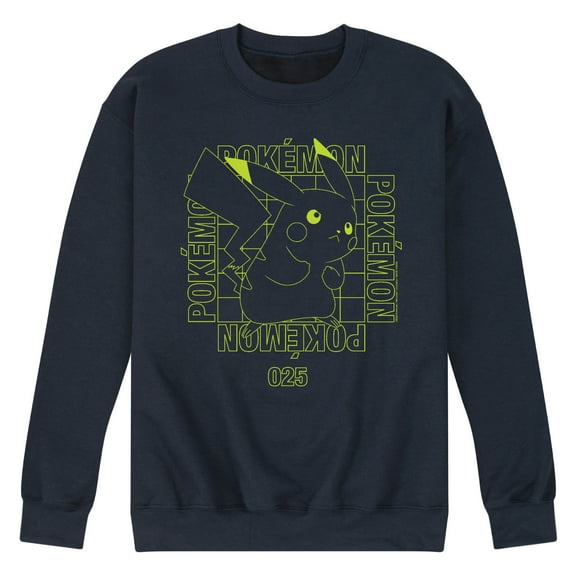 Pokémon - Battle Mode - Men's Crew Neck Fleece Pullover