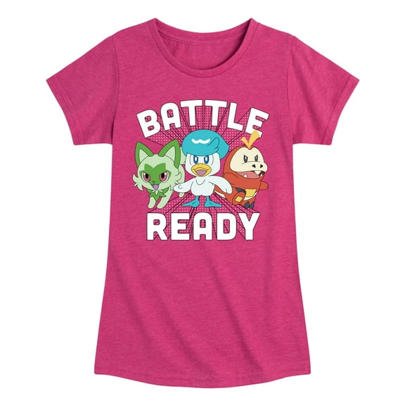 Pokémon - Battle Ready - Youth Girls Short Sleeve Graphic T-Shirt