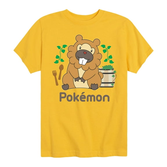 Pokémon - Bidoof Cafe - Boys Youth Short Sleeve T-Shirt