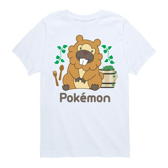 Pokémon - Bidoof Cafe - Boys Youth Short Sleeve T-Shirt