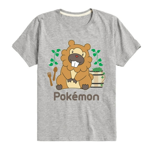 Pokémon - Bidoof Cafe - Boys Youth Short Sleeve T-Shirt