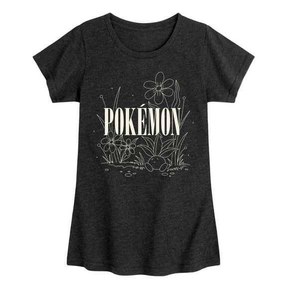 Pokémon - Botanical Oddish Pokemon - Girls Toddler And Youth Fitted Short Sleeve Graphic T-Shirt