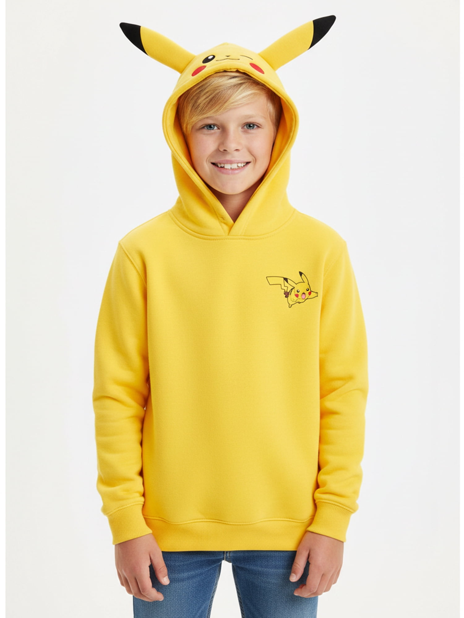 Pokémon, Boys' & Big Boys' Graphic Cosplay Hoodie, Pikachu, Sizes 4-18