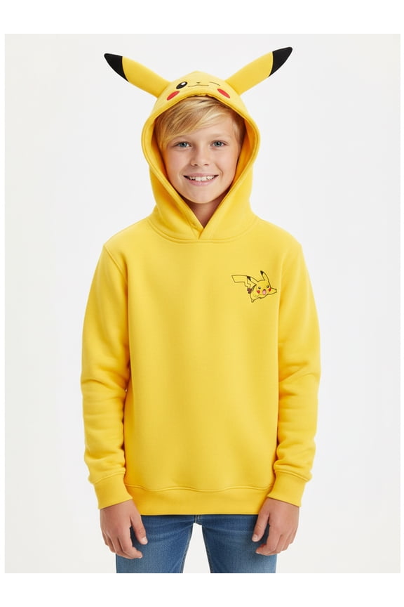 Pokémon, Boys' & Big Boys' Graphic Cosplay Hoodie, Pikachu, Sizes 4-18