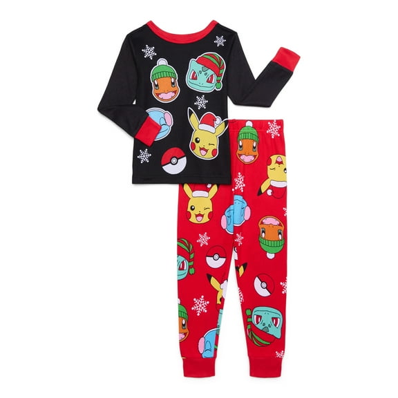Pokémon Boys Christmas Long-Sleeve Top & Pants Pajama Set, 2-Piece, Sizes 4-10