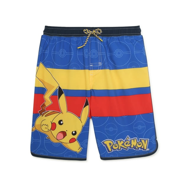 Pokémon Boys’ Swim Trunks, Sizes 4-16