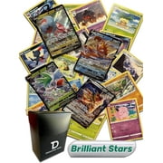 Pok mon Brilliant Stars TCG Random Assortment Bundle || Ultra Rare + 30 Random Cards + Dan123yal Deck Box