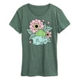 thumbnail image 1 of Pokémon - Bulba Flowers - Women's Short Sleeve Graphic T-Shirt, 1 of 5