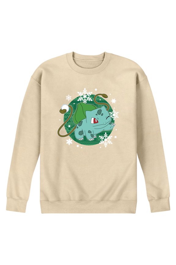 Pokémon - Bulba Pattern - Men's Crew Fleece Sweatshirt