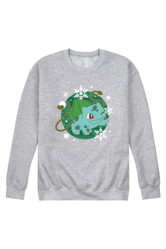 Pokémon - Bulba Pattern - Men's Crew Fleece Sweatshirt