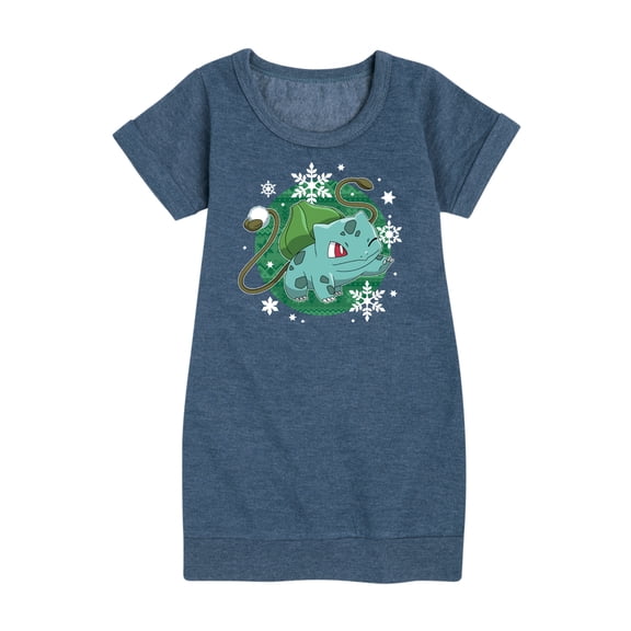 Pokémon - Bulba Pattern - Youth Girls Fleece Dress