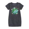 thumbnail image 1 of Pokémon - Bulba Pattern - Youth Girls Fleece Dress, 1 of 1