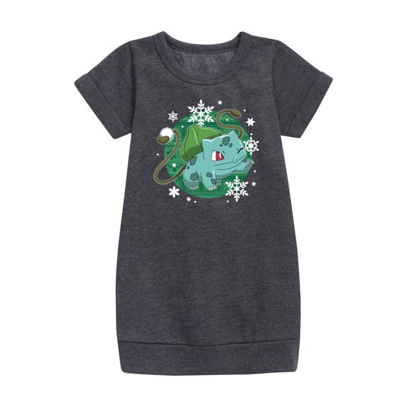 Pokémon - Bulba Pattern - Youth Girls Fleece Dress