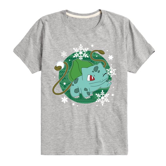 Pokémon - Bulba Pattern Boys' Short Sleeve Graphic T-Shirt