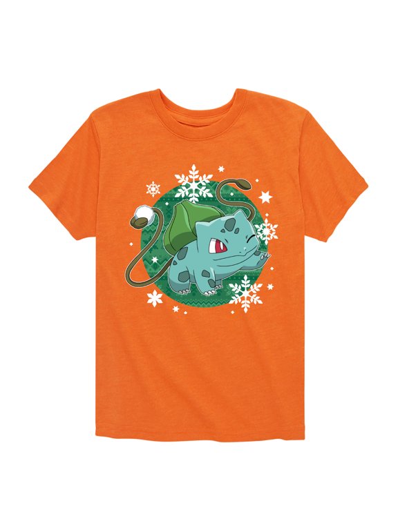 Pokémon - Bulba Pattern Boys' Short Sleeve Graphic T-Shirt