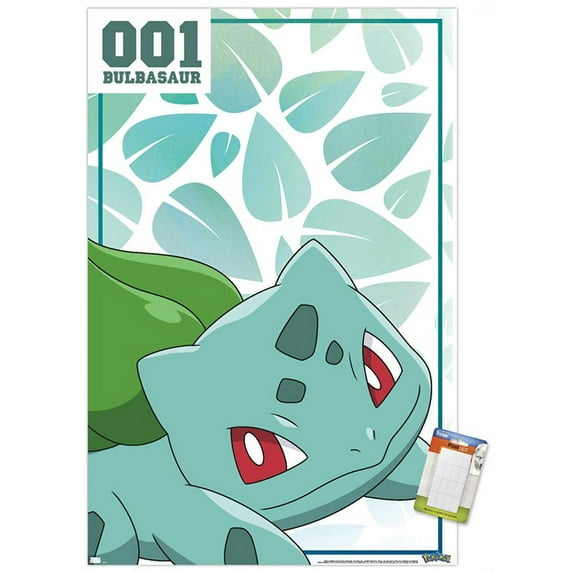 Pokémon - Bulbasaur 001 Wall Poster, 22.375" x 34"