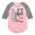 thumbnail image 1 of Pokémon - Bulbasaur Anime Battle- Girls Raglan Graphic T-Shirt, 1 of 5