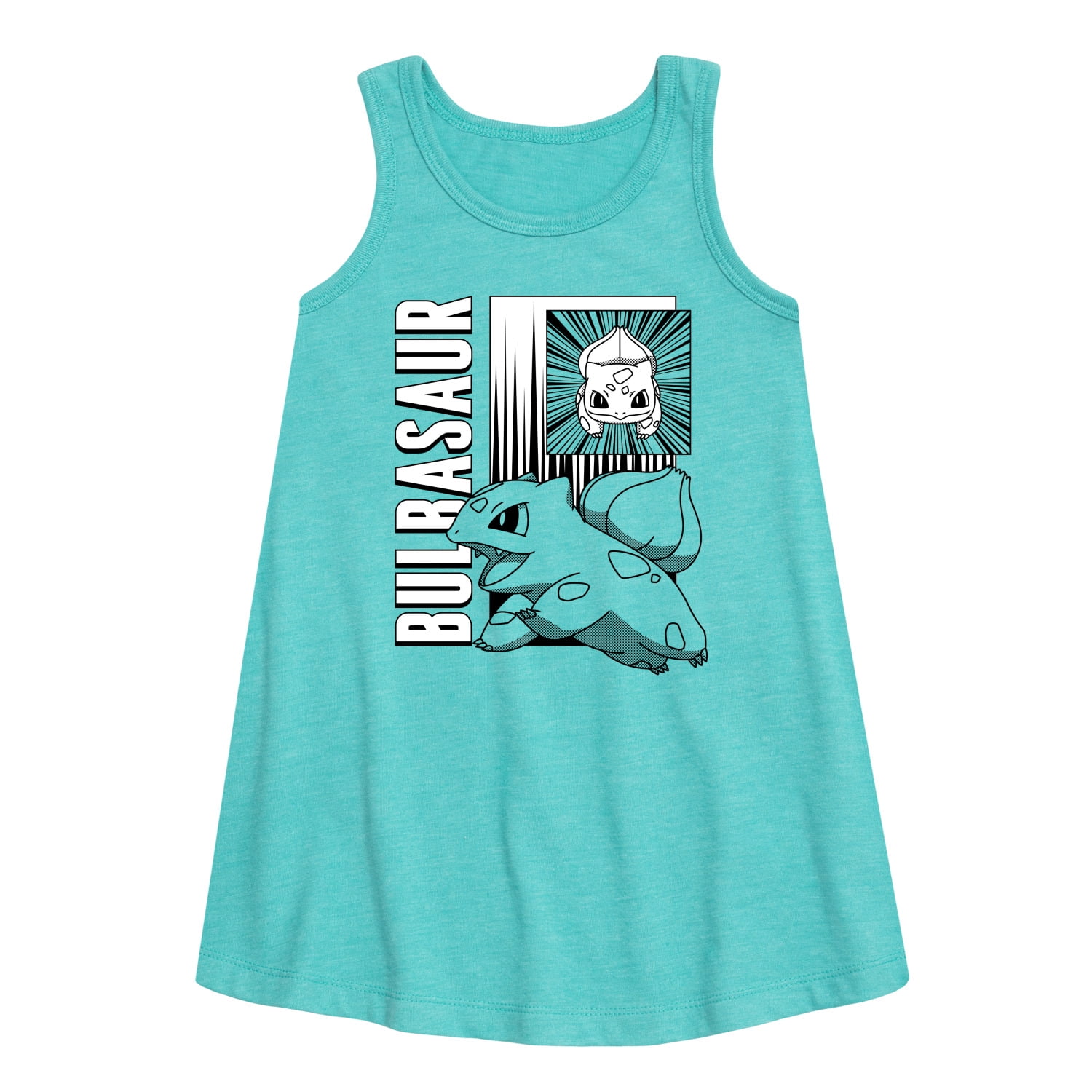 Scrub Garb Pokémon - Bulbasaur Anime Battle- Youth Girls A-line Dress Girls ...