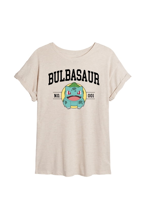 Pokémon - Bulbasaur Collegiate - Juniors Muscle T-Shirt