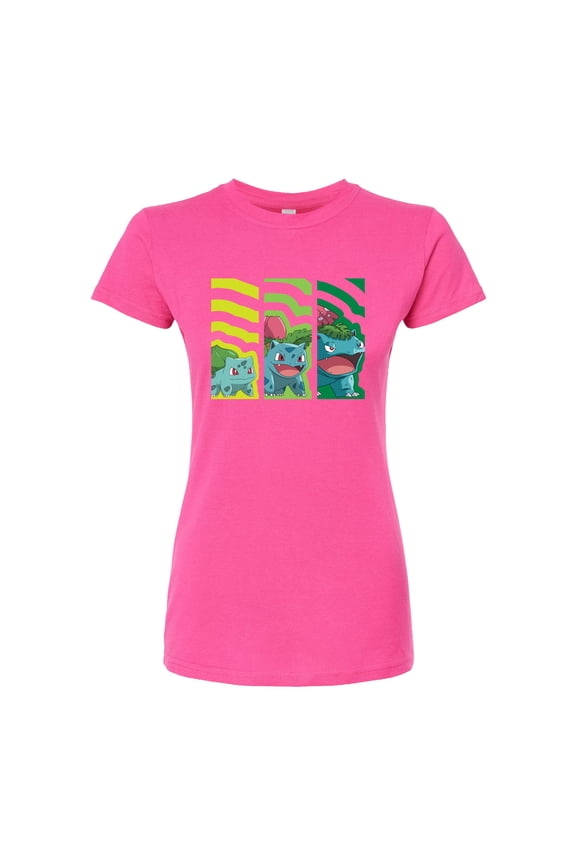 Pokémon - Bulbasaur Evolutions - Juniors Fitted Graphic T-Shirt