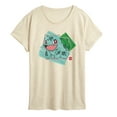 thumbnail image 1 of Pokémon - Bulbasaur Marker - Women's Short Sleeve Graphic T-Shirt, 1 of 4