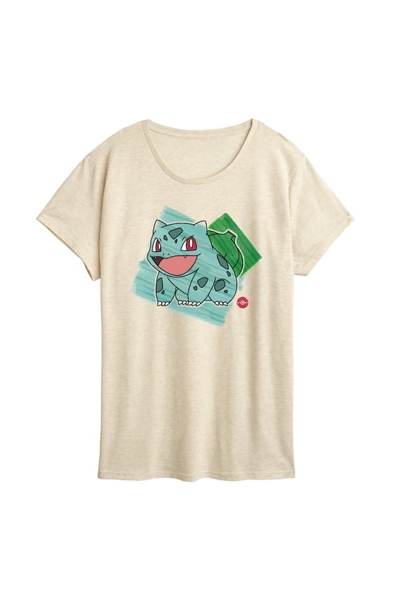 Pokémon - Bulbasaur Marker - Women's Short Sleeve Graphic T-Shirt