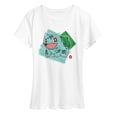 thumbnail image 1 of Pokémon - Bulbasaur Marker - Women's Short Sleeve Graphic T-Shirt, 1 of 4