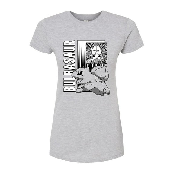 Pokémon - Bulbasaur Panels - Juniors Fitted Graphic T-Shirt