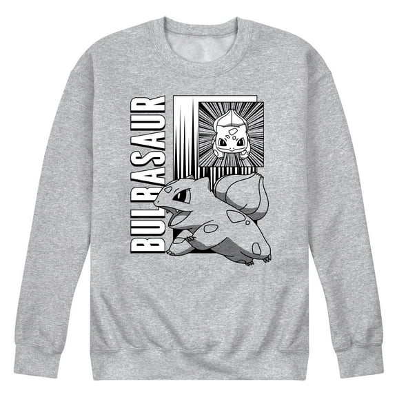 Pokémon - Bulbasaur Panels - Men's Crew Neck Fleece Pullover