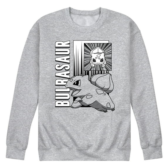 Pokémon - Bulbasaur Panels - Men's Crew Neck Fleece Pullover