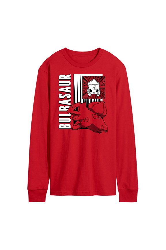 Pokémon - Bulbasaur Panels - Men's Long Sleeve T-Shirt