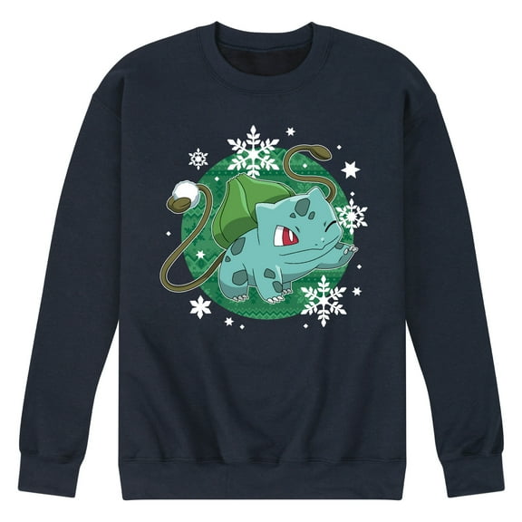 Pokémon - Bulbasaur Snowball Fight - Men's Crew Fleece Sweatshirt