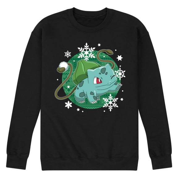 Pokémon - Bulbasaur Snowball Fight - Men's Crew Fleece Sweatshirt