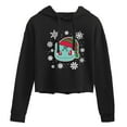 thumbnail image 1 of Pokémon - Bulbasaur Snowflakes - Juniors Cropped Pullover Hoodie, 1 of 5