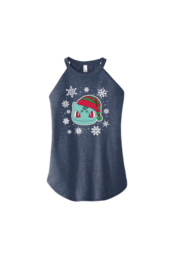 Pokémon - Bulbasaur Snowflakes - Juniors High Neck Tank Top