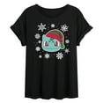 thumbnail image 1 of Pokémon - Bulbasaur Snowflakes - Women's Oversized T-Shirt, 1 of 4