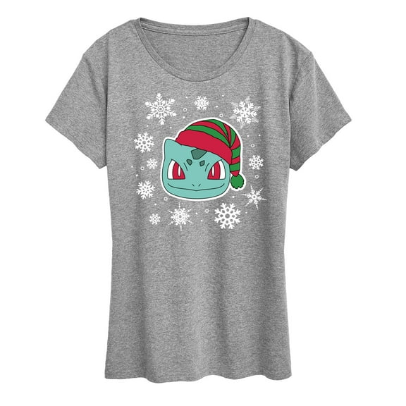 Pokémon - Bulbasaur Snowflakes - Women's Short Sleeve Graphic T-Shirt