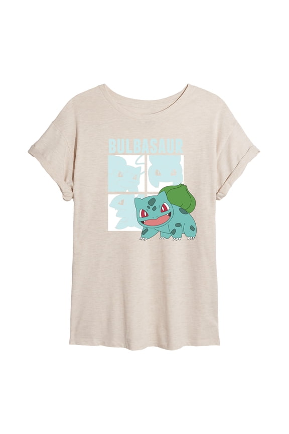 Pokémon - Bulbasaur Squares - Juniors Muscle T-Shirt