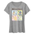 thumbnail image 1 of Pokémon - Café Eevee Pikachu Yamper Snorlax Grid - Women's Short Sleeve Graphic T-Shirt, 1 of 5
